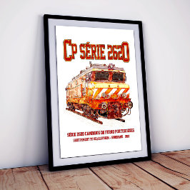 CP Serie 2620 Elektriskt lok. Nez-Casse Lok Poster