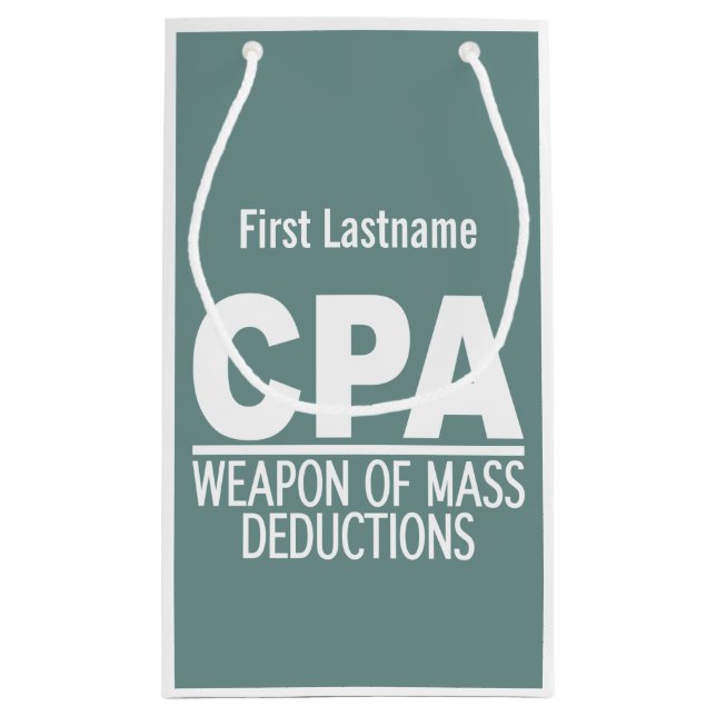 CPA anpassade namn och färg-presentpåsar (Baksidan)