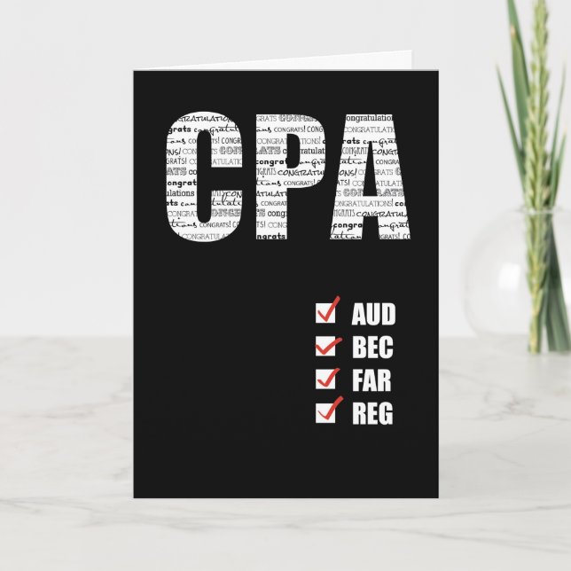 CPA-bortgång testar alla fyra delarna Kort (Framsida)