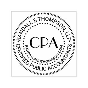CPA-certifierad offentlig redovisningsbyrå Namn UR Självfärgande Stämpel