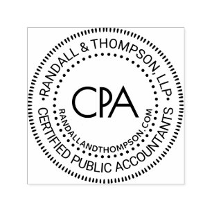 CPA-certifierad offentlig redovisningsbyrå Namn UR Självfärgande Stämpel