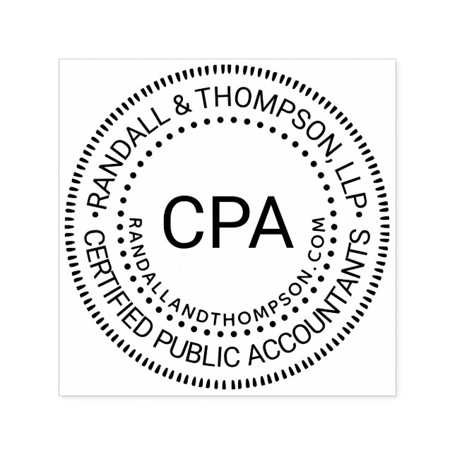 CPA-certifierad revisionsbyrå Firmnamn URL Självfärgande Stämpel (Design)