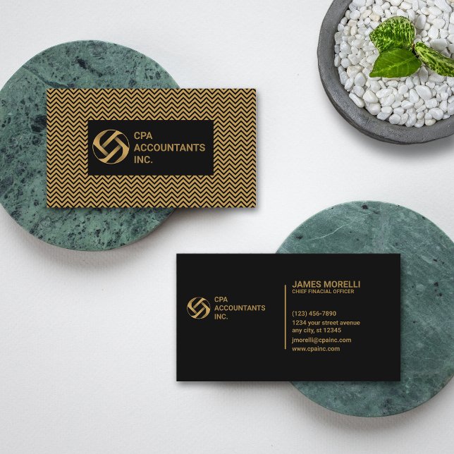 CPA | Elegant för räkenskapsförarens Professionell Visitkort (Skapare uppladdad)