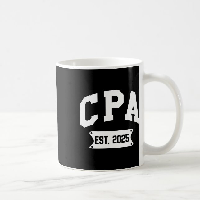 CPA Est 2025 Auktoriserad Public Accountant Studen Kaffemugg (Höger)