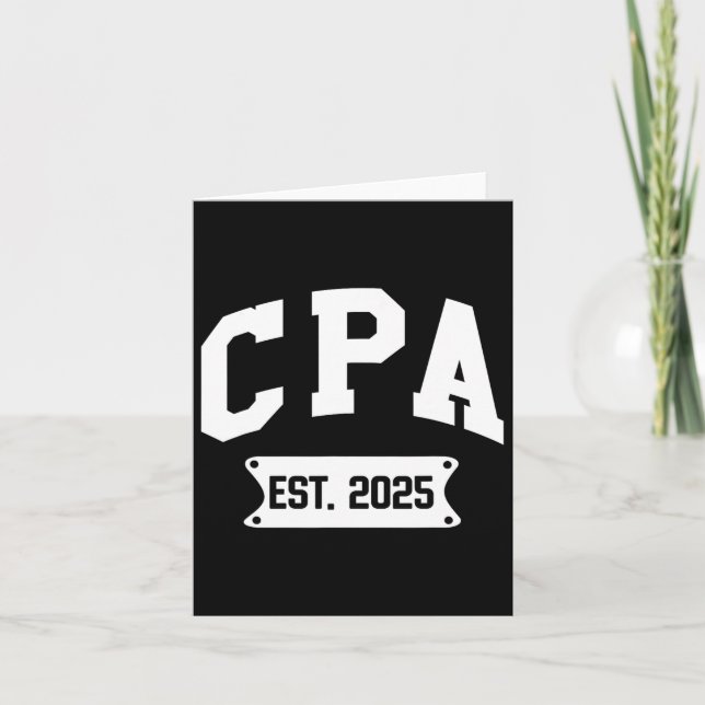 CPA Est 2025 Auktoriserad Public Accountant Studen Kort (Framsida)