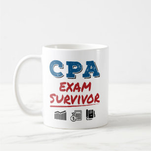 CPA Exam Survivor Kaffemugg