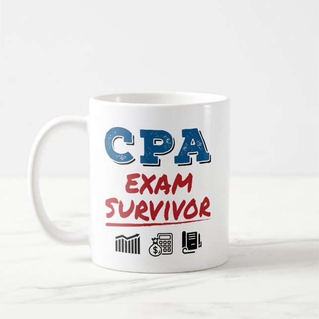 CPA Exam Survivor Kaffemugg (Vänster)