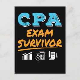 CPA Exam Survivor Vykort