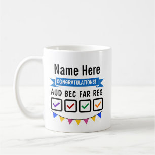 CPA Exams Gift Auktoriserad Public Accountant Lice Kaffemugg