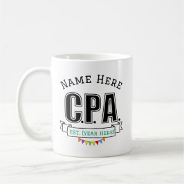 CPA Gift Personlig med Namn Kaffemugg