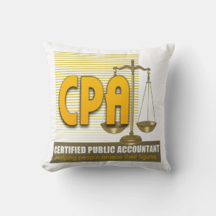 CPA med AUKTORISERAD FÖR SKALES LOGOTYP OFFENTLIG Kudde