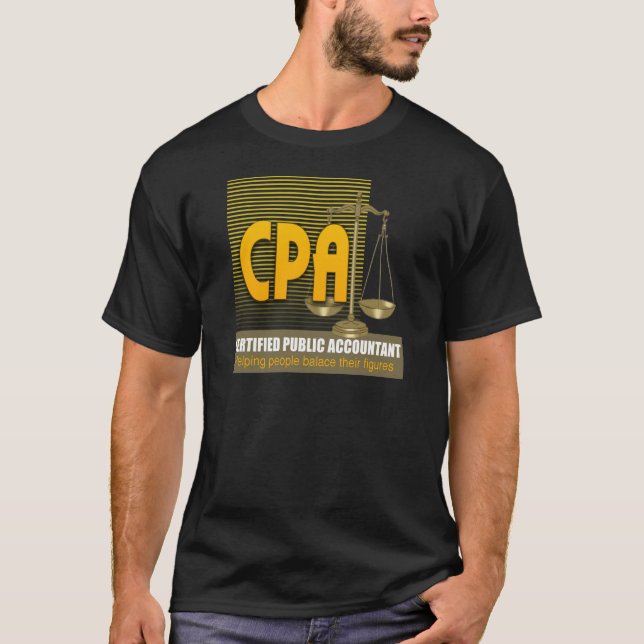 CPA med den OFFENTLIGA REVISORN för T-shirt (Framsida)