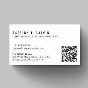 CPA-revisor QR-kod Visitkort