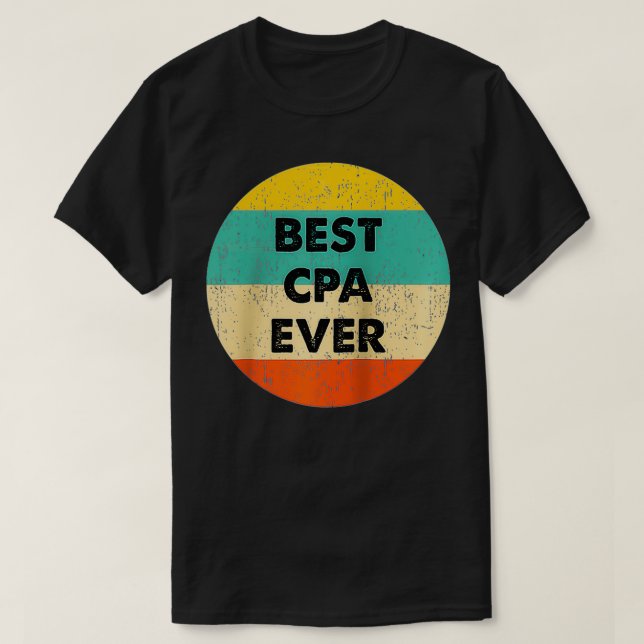 CPA Shirt Best CPA någonsin Raglan Baseball Tee (Design framsida)