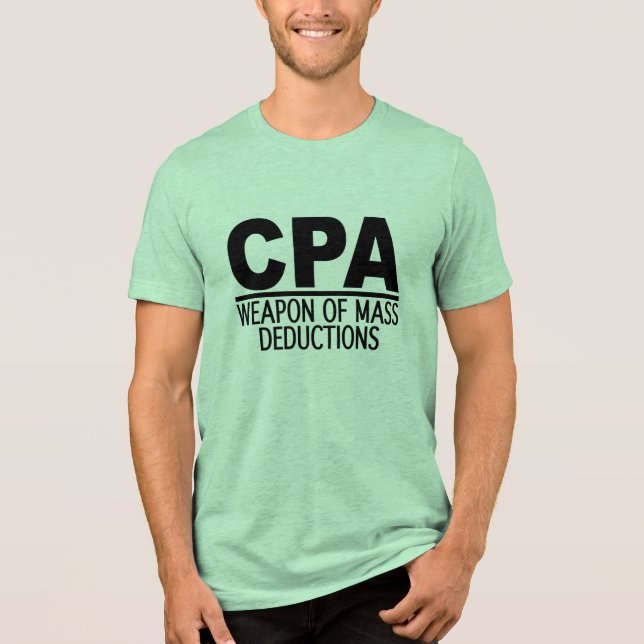 CPA-skjorta - välj stil och färg T Shirt (Framsida)