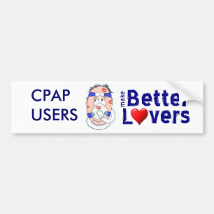 CPAP-användare gör bättre älskare Bildekal