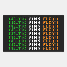 CPF Stencil-logotyp för Flagga Rektangulärt Klistermärke