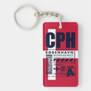 CPH Köpenhamns flygplats Nyckelring