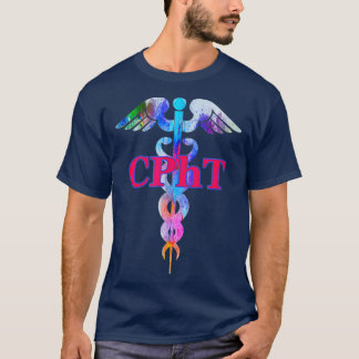 CPhT Auktoriserad Pharmacy Technician Caduceus T Shirt