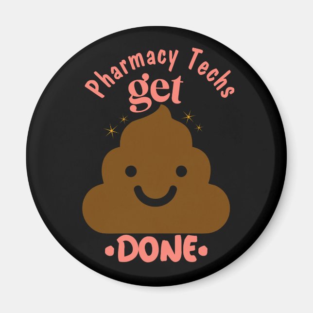 CPhT Pharmacy Technician Emoji Magnet (Framsidan)