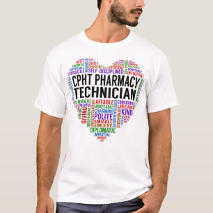 Cpht Pharmacy Technician Heart T Shirt
