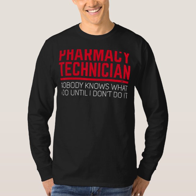 Cpht Pharmacy Technician Ingen känner farmaceuter T Shirt (Framsida)