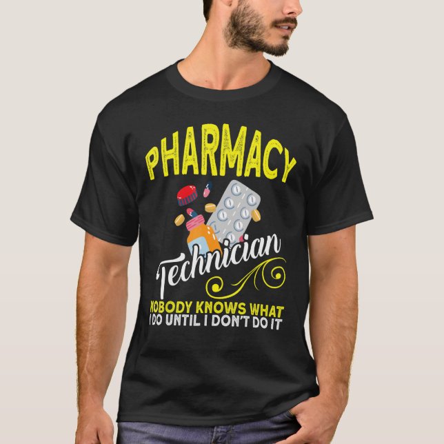 Cpht Pharmacy Technician Ingen känner till Pharmac T Shirt (Framsida)