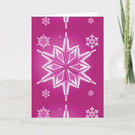 CPMWSF ROSA MAGENTA WINTER SNOWFLAKE WINTER BACKGR HELGKORT