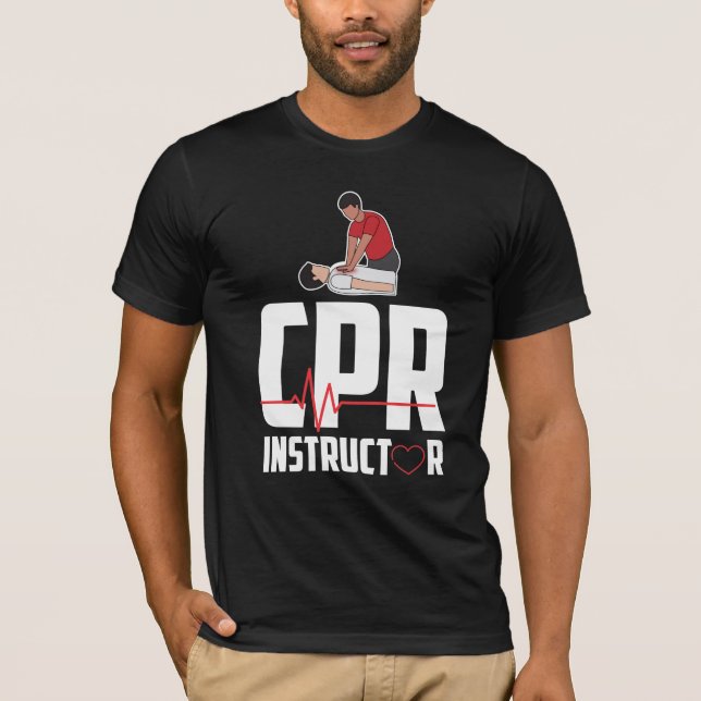 CPR-Auktoriserad för första hjälpen-Ambulans T Shirt (Framsida)
