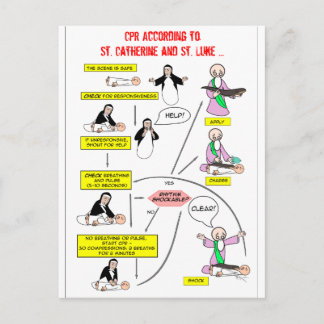 CPR Enligt St. Catherine och St. Luke Vykort
