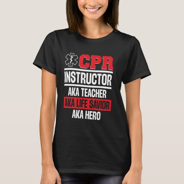 CPR Funny Manikin CPR-tillbehör Pocket Mask CPR T Shirt (Framsida)