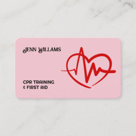 CPR Instructor Custom QR Visitkort