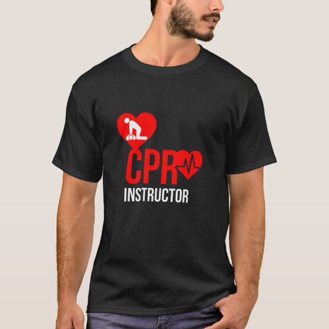 CPR-instruktor T Shirt (Framsida)