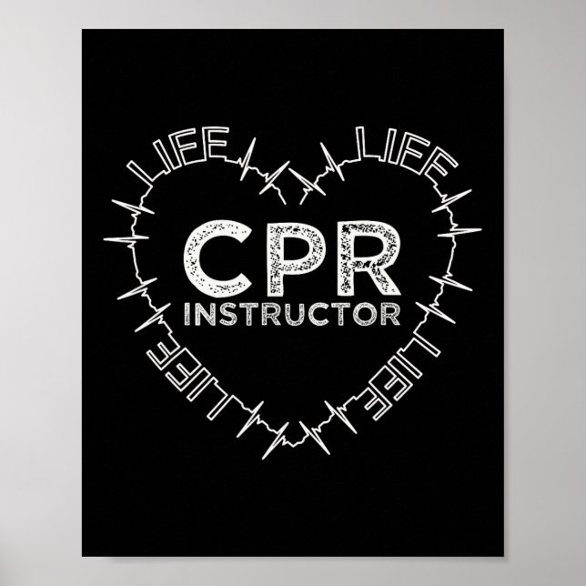 CPR-instruktören sparar livets hjärtstilleståndssy Poster (Framsidan)