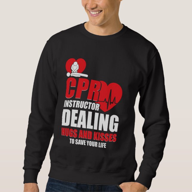 CPR Pocket Mask Manikin CPR Breathing Barrier CPR Lång Ärmad Tröja (Framsida)
