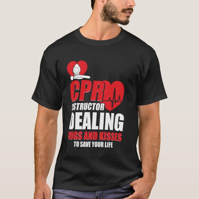 CPR Pocket Mask Manikin CPR Breathing Barrier CPR T Shirt (Framsida)
