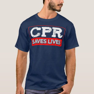 CPR Saves Lives Sjukvårdare Akut Services EMS T Shirt