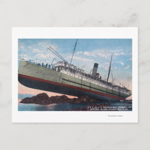 CPR SS Princess May WreckSentinel Island, AK Vykort