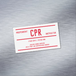 CPR-utbildningsinstruktör Magnetiska Visitkort