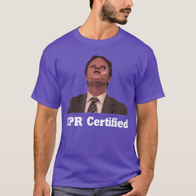 CPRCertifierad vän T Shirt (Framsida)