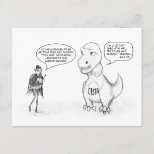 CPSIA Dino Vykort