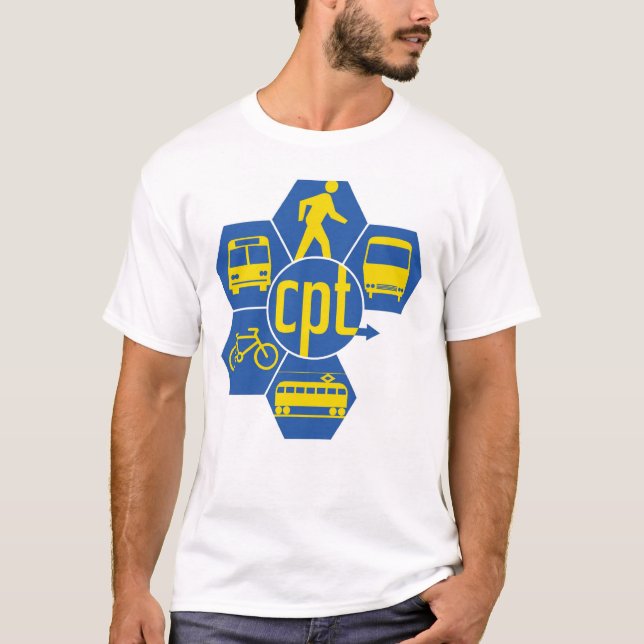 CPT-TShirt med gula symboler Tee (Framsida)