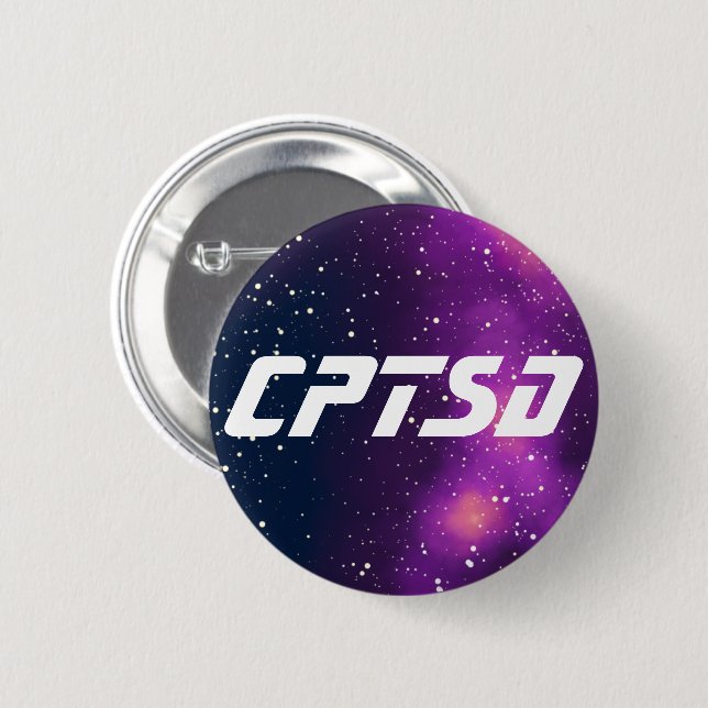 CPTSD-Anpassadets Galaxy-identitet Knapp (Framsida & baksida)