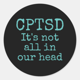CPTSD-klistermärke Runt Klistermärke