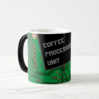 CPU - kaffebearbetningsenhet - lustigt kaffe mugg