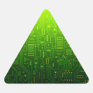 cpu-triangel triangelformat klistermärke