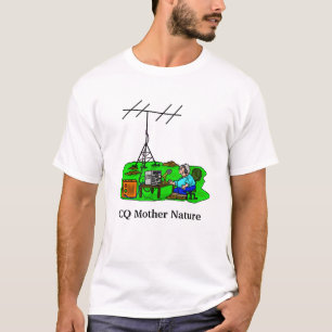 CQ Mor naturen utomhus Rig Ham Radio T-Shirt
