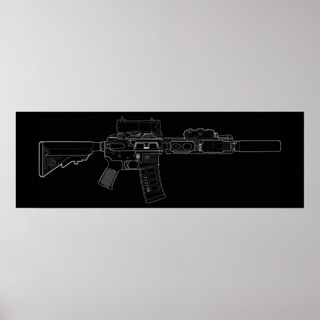 CQBR MK18-Mod 0 Poster (Framsidan)