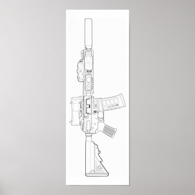 CQBR MK18 Mod 0 Poster (Framsidan)