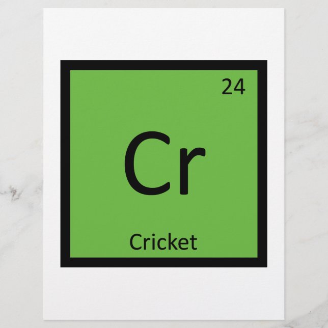 Cr - Cricket Sportkemi Periodiska Systemet (Framsida)